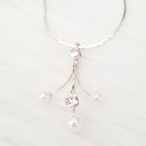 3/$10 - Rhinestone and Pearl Necklace
